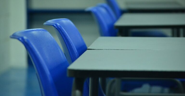 Empty Classroom Chairs (Public Domain)