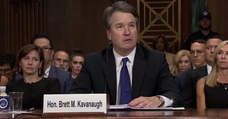 Judge Brett Kavanaugh (screenshot via YouTube)