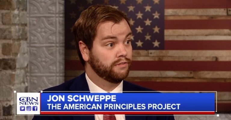 Jon Schweppe on CBN News (screenshot)