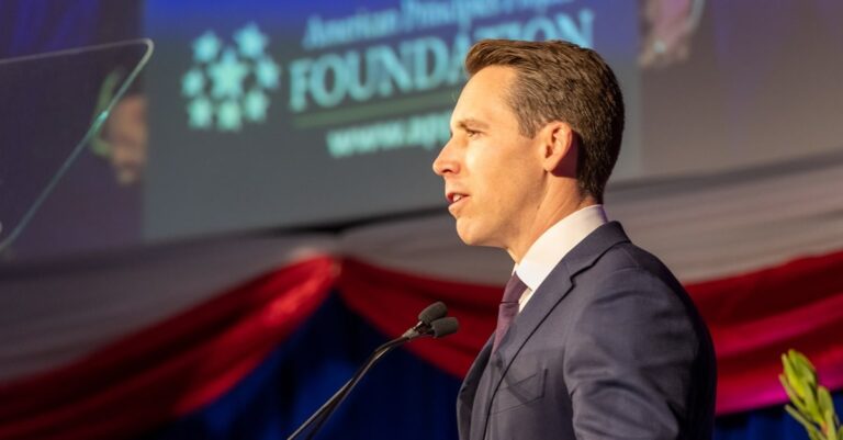 Sen. Josh Hawley speaks at APP Foundation's annual gala