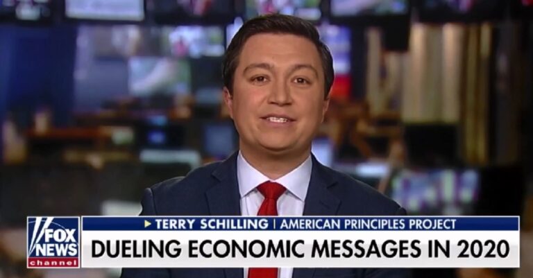 Terry Schilling on Fox & Friends First 1-27-20 (screenshot)