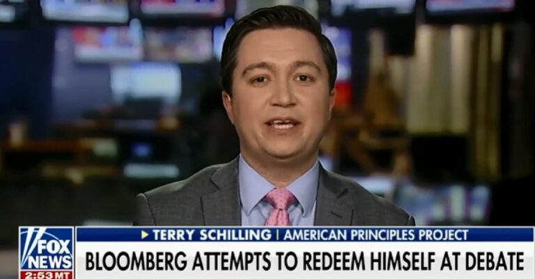 Terry Schilling on Fox & Friends First 2-26-20 (screenshot)
