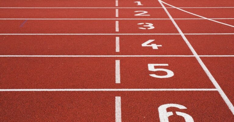 Athletic track (public domain photo)