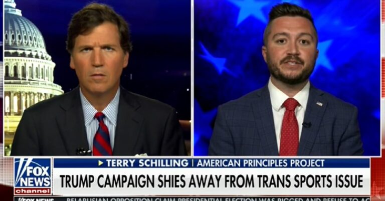 Terry Schilling on Tucker Carlson Tonight 8-10-20 (screenshot)