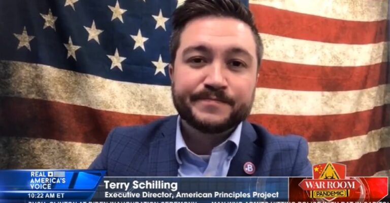 Terry Schilling on War Room 1-22-21 (screenshot)