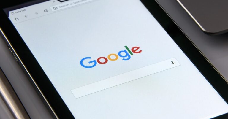 Google on tablet (public domain photo)