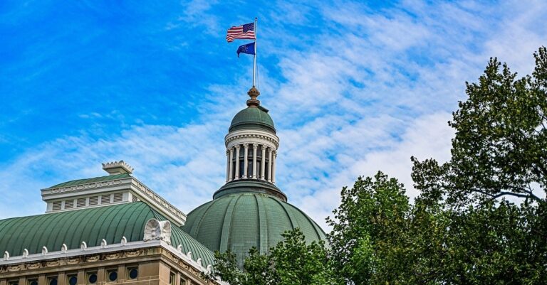 Indiana Capitol building (public domain image)