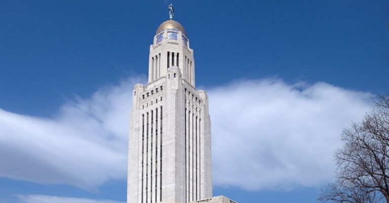 Nebraska state capitol building (public domain image)