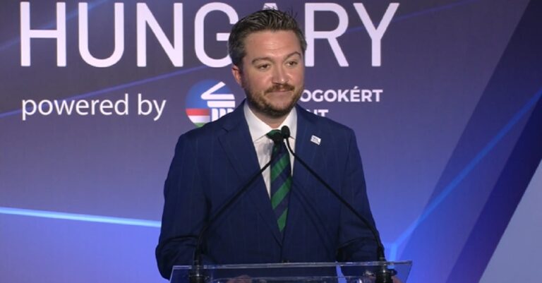 Terry Schilling at CPAC Hungary 2023 (screenshot)